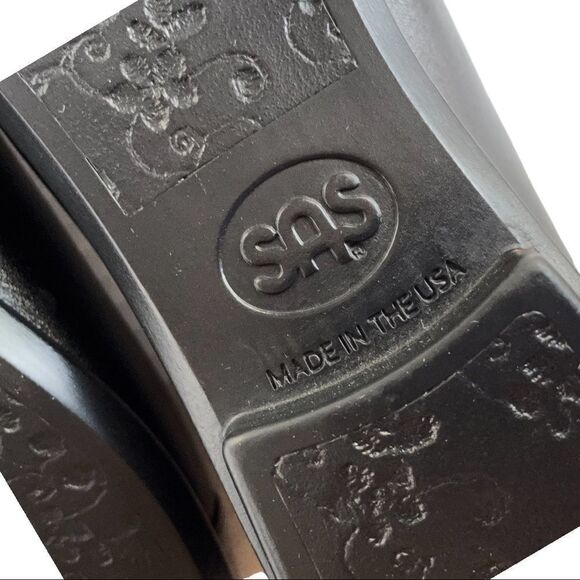 New SAS Scenic Ballet Flat Black Patent Leather Loafer Arch Support Women 8.5 - Picture 9 of 10